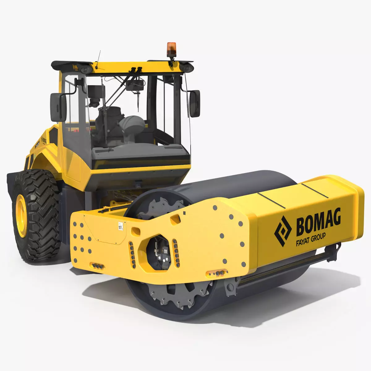 BOMAG BW226 DH5 Single Drum Compactor Clean Rigged 3D model_0