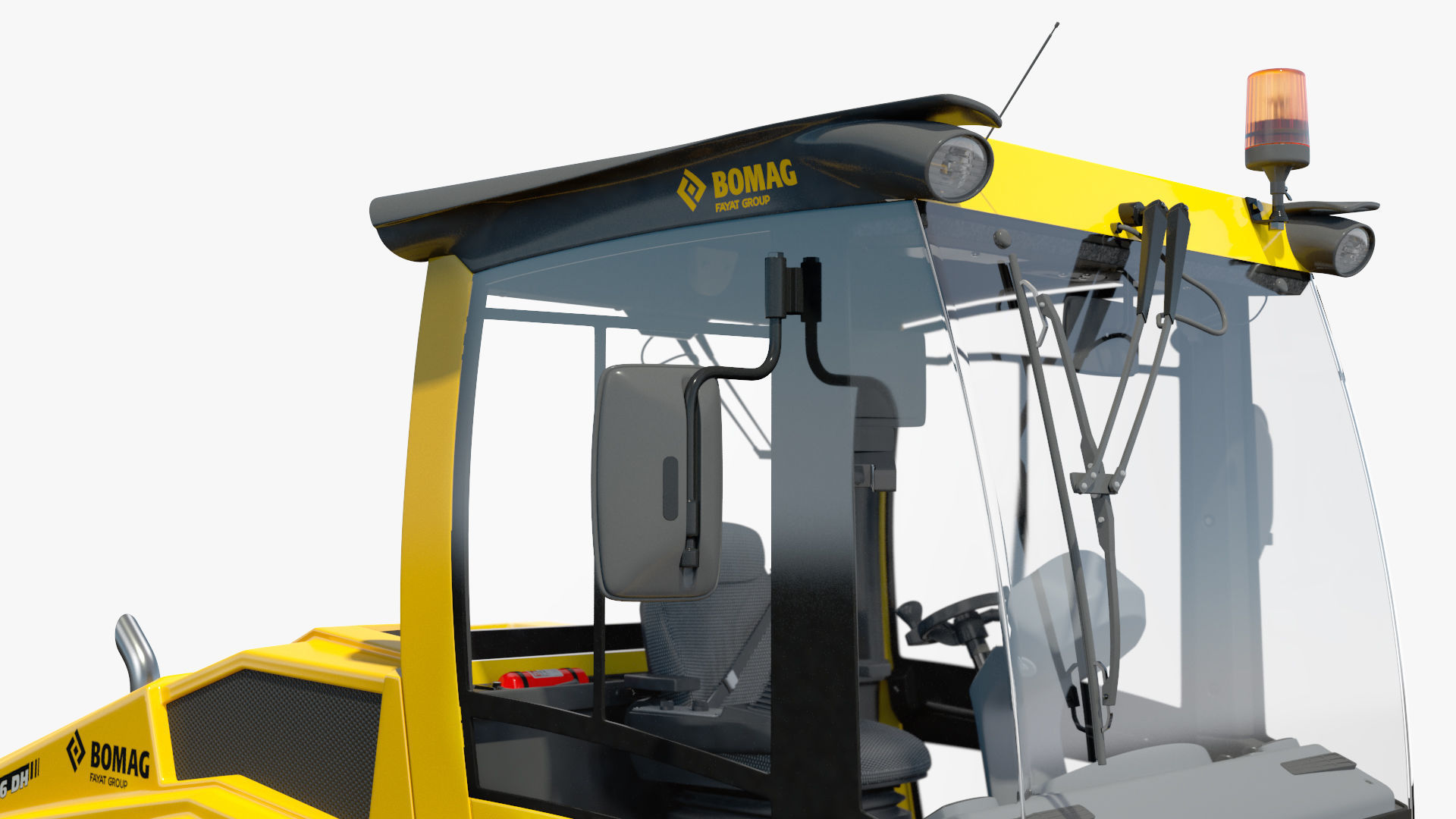 BOMAG BW226 DH5 Single Drum Compactor Clean Rigged 3D model_30