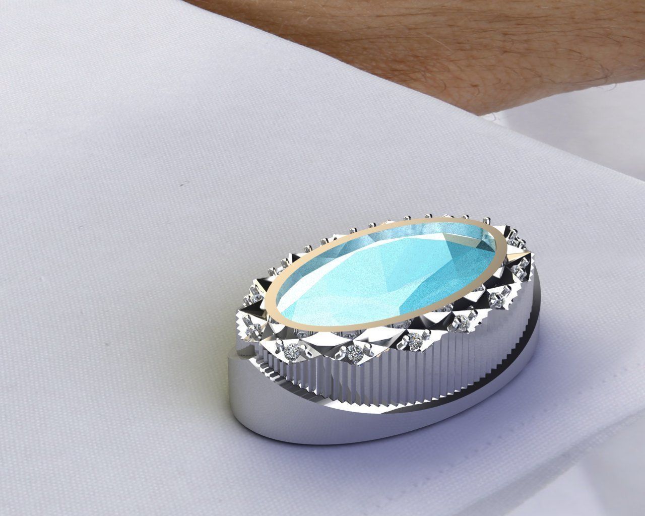 Cufflinks Graph 3D print model_8