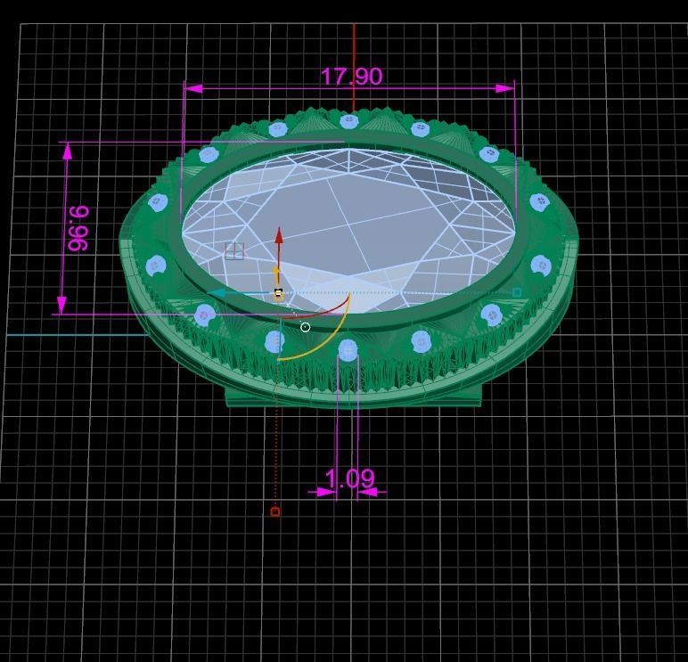 Cufflinks Graph 3D print model_7