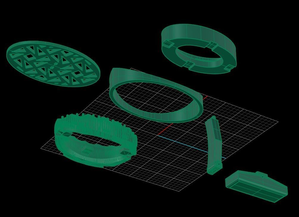 Cufflinks Graph 3D print model_6