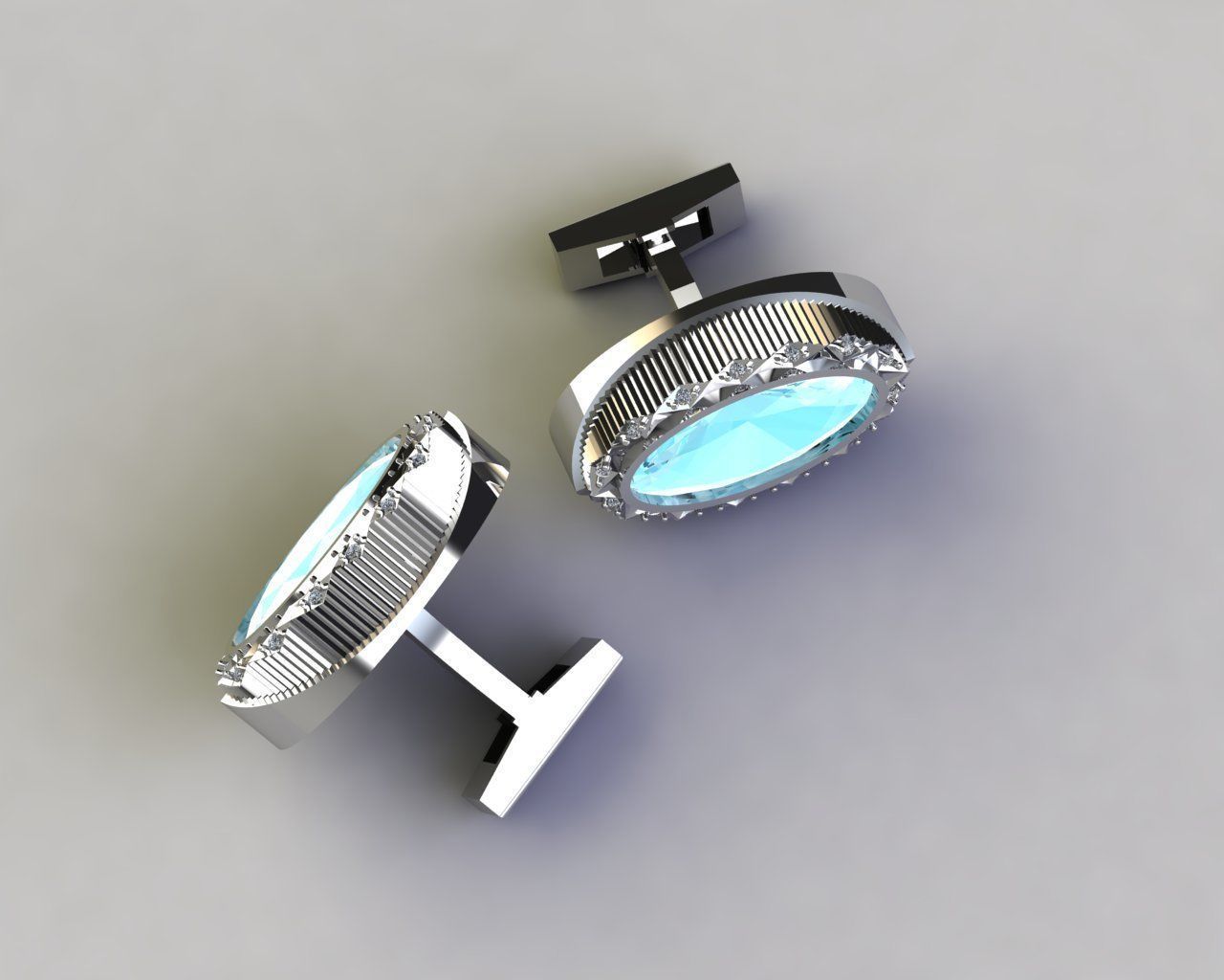 Cufflinks Graph 3D print model_3