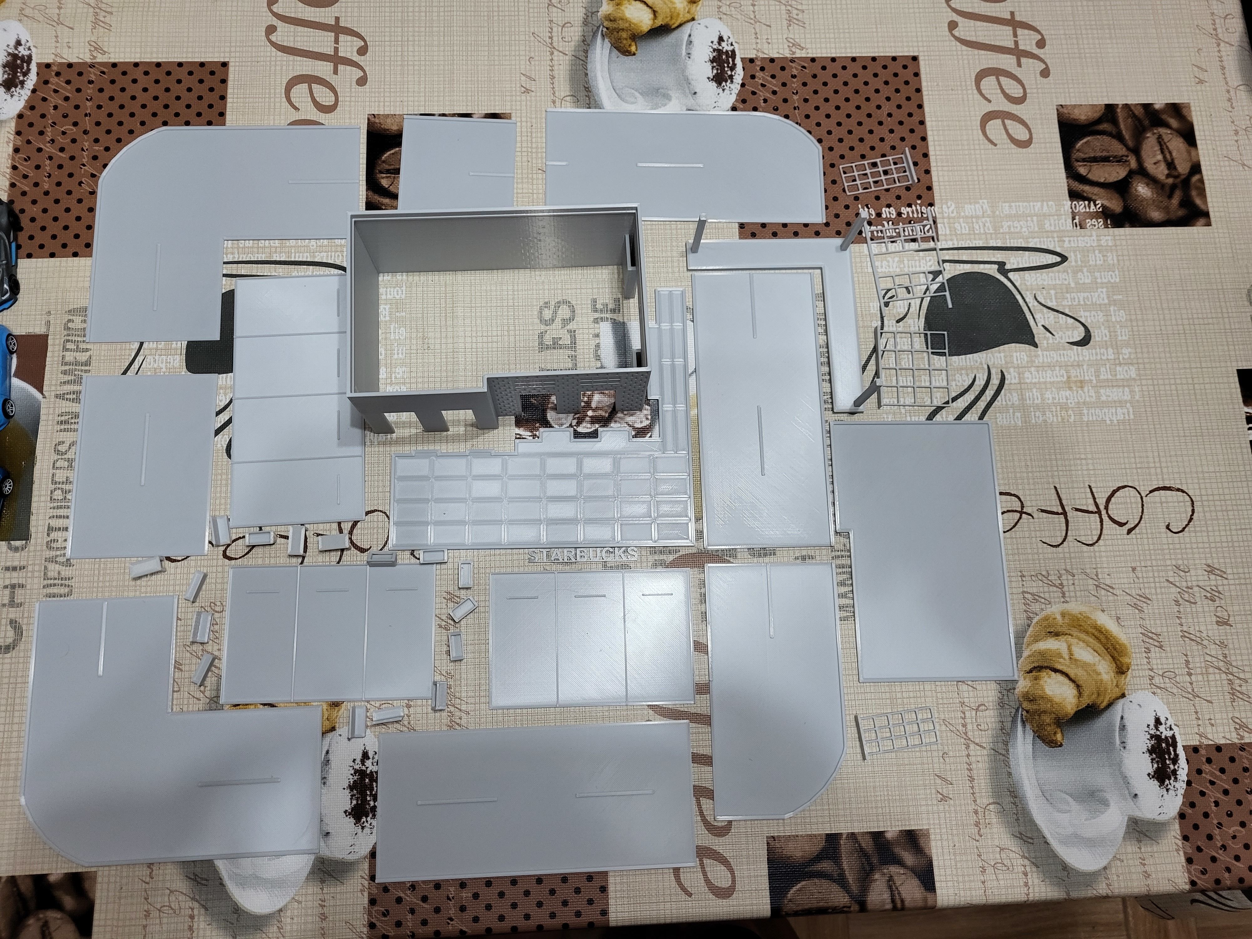 Starbucks diorama 3D print model_5