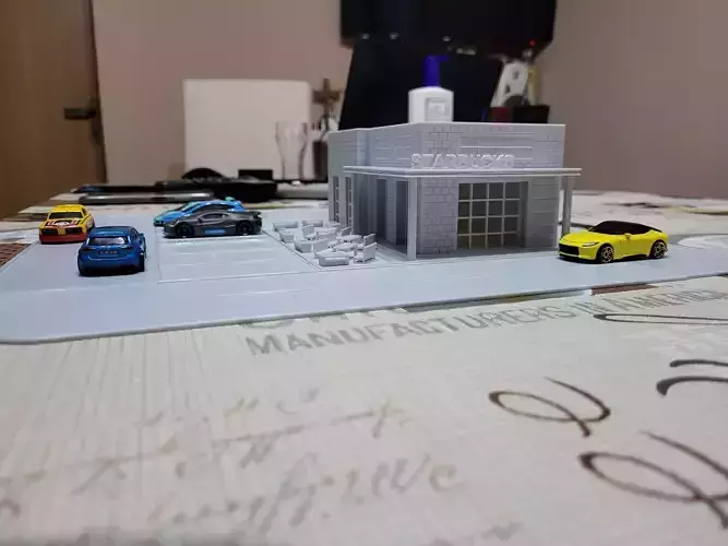 Starbucks diorama 3D print model