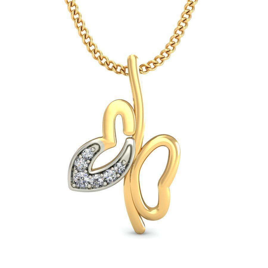 Solitaire Women Pendant 3dm STL OBJ FBX Renders Details 3D print model_1
