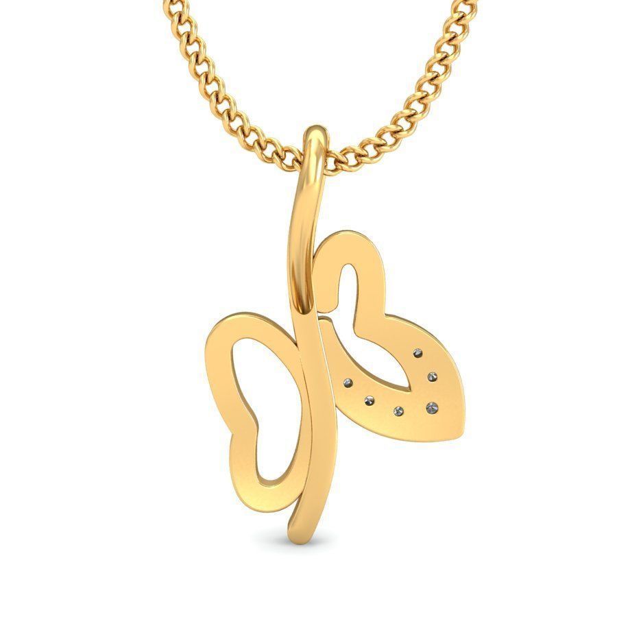 Solitaire Women Pendant 3dm STL OBJ FBX Renders Details 3D print model_3