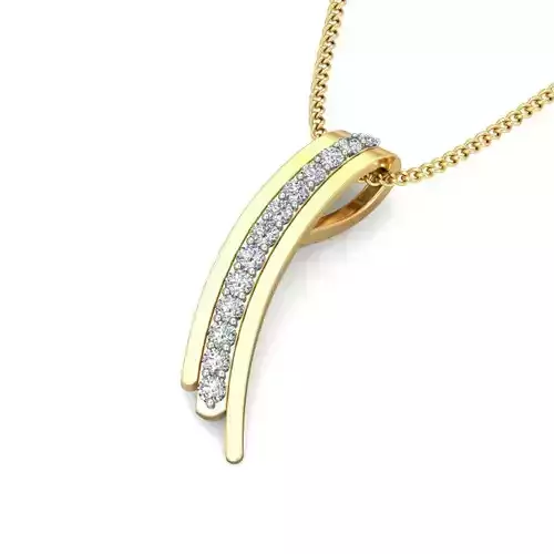 Solitaire Women Pendant 3dm STL OBJ FBX Renders Details