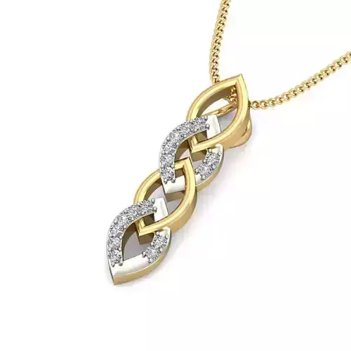 Solitaire Women Pendant 3dm STL OBJ FBX Renders Details