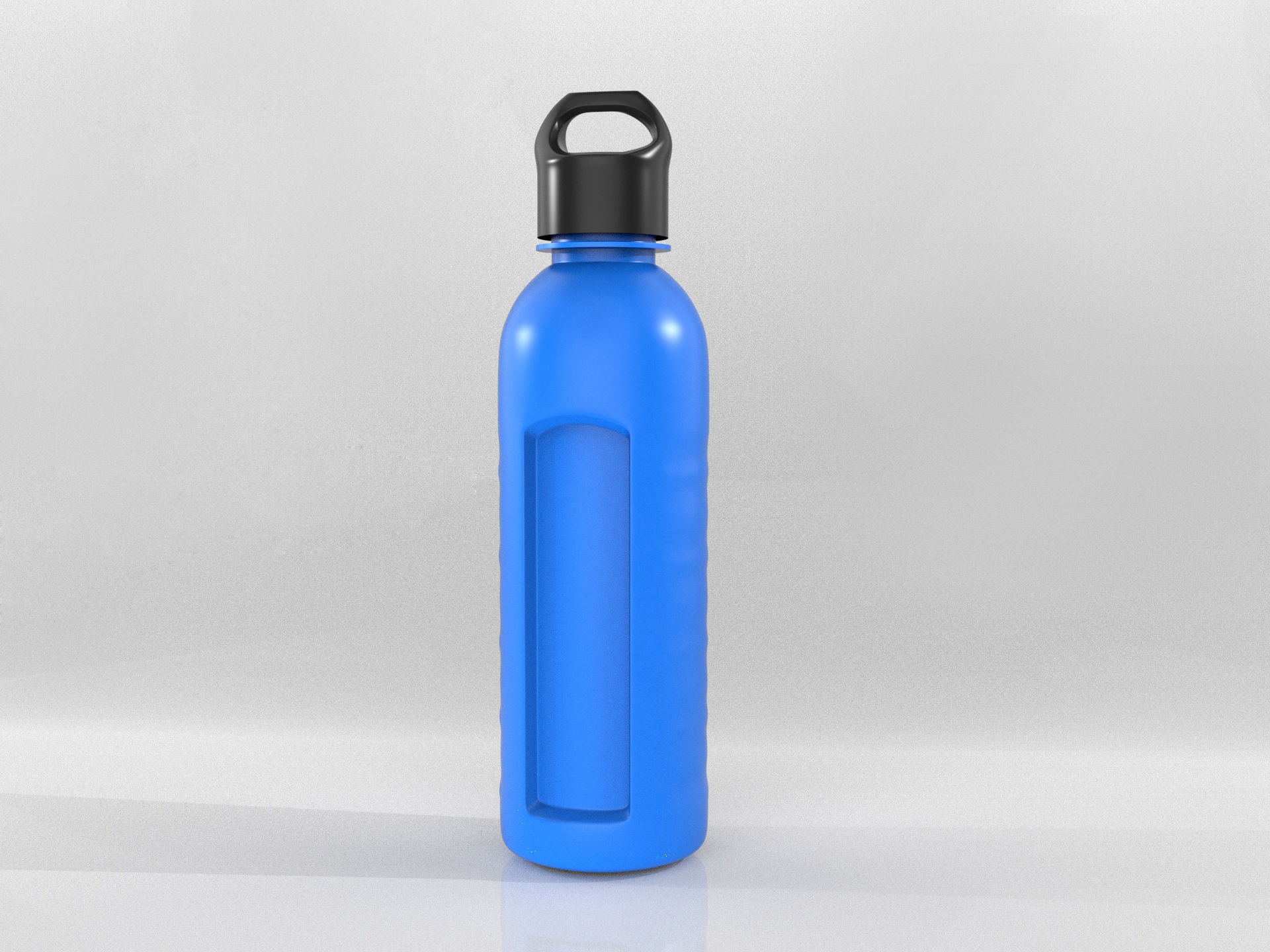 water bottle Low-poly 3D model_2