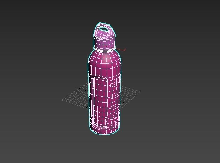 water bottle Low-poly 3D model_7