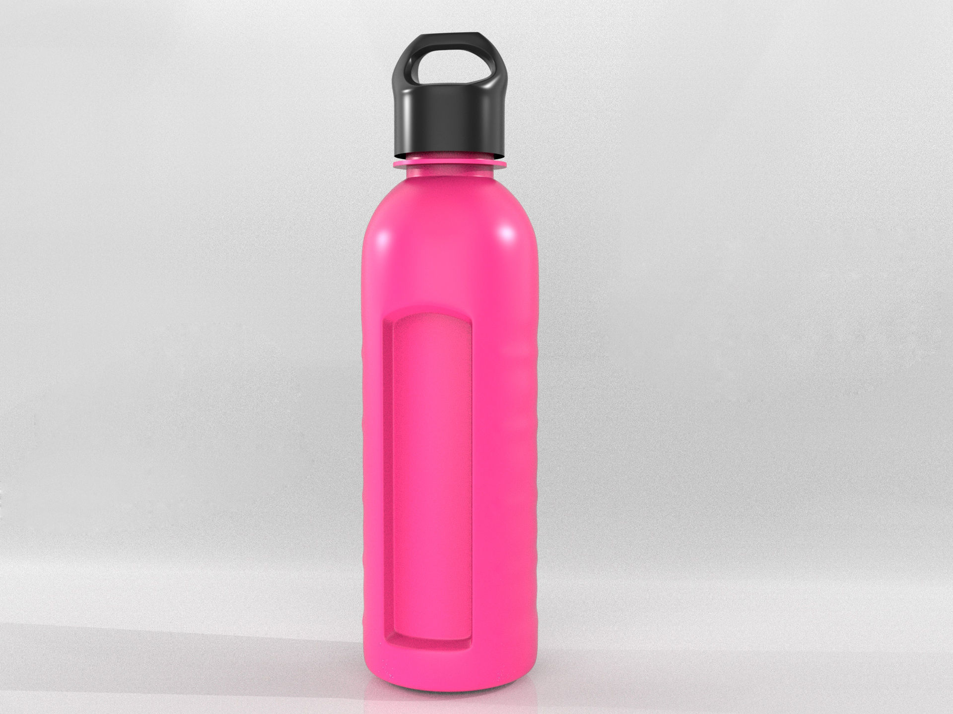 water bottle Low-poly 3D model_1
