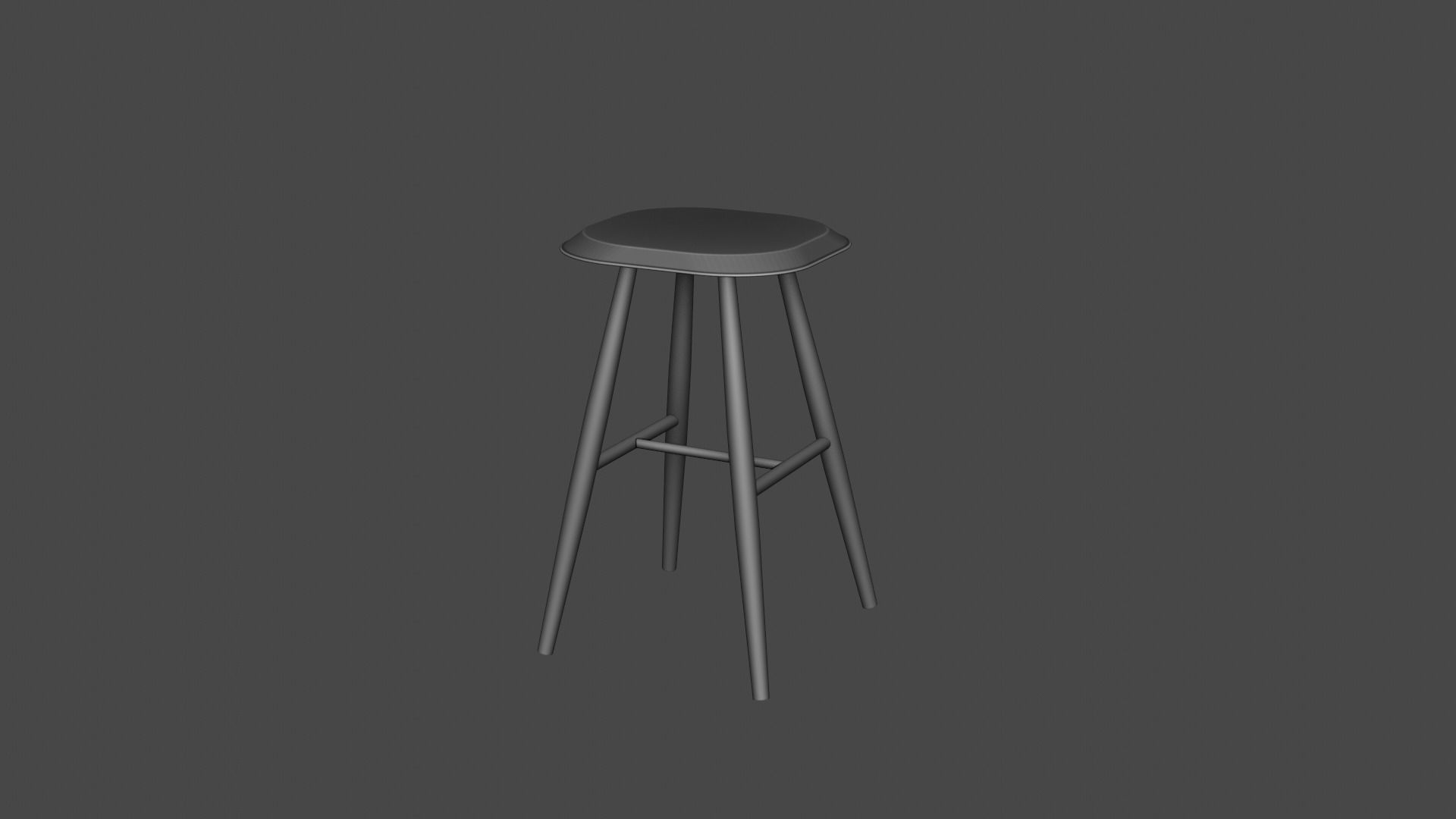 Simple Chair - 2 3D model_1