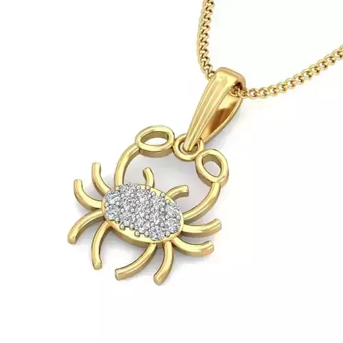 Solitaire Women Pendant 3dm STL OBJ FBX Renders Details