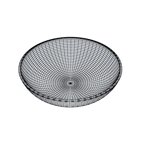 Red Grapes in Bowl 12 3D model_16