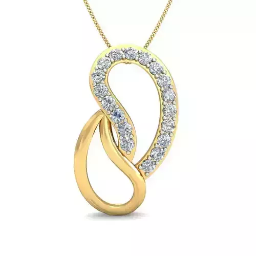 Solitaire Women Pendant 3dm STL OBJ FBX Renders Details