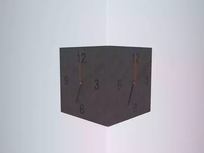 clock cube wall