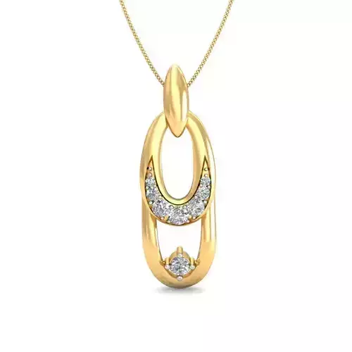 Solitaire Women Pendant 3dm STL OBJ FBX Renders Details