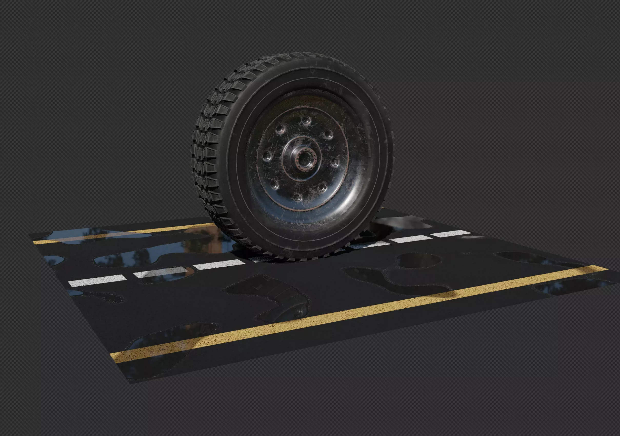 Car Tire with 4k textures free to use Free 3D model