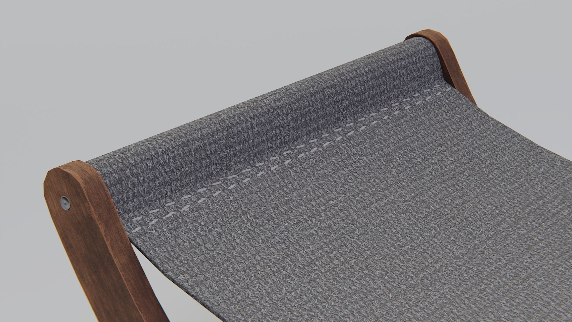 Cat Hammock Low-poly 3D model_7