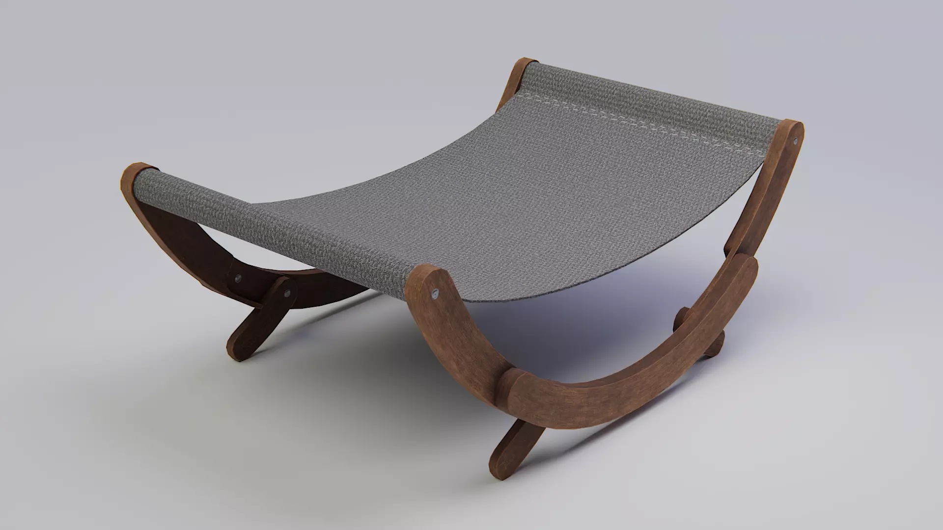 Cat Hammock Low-poly 3D model_0