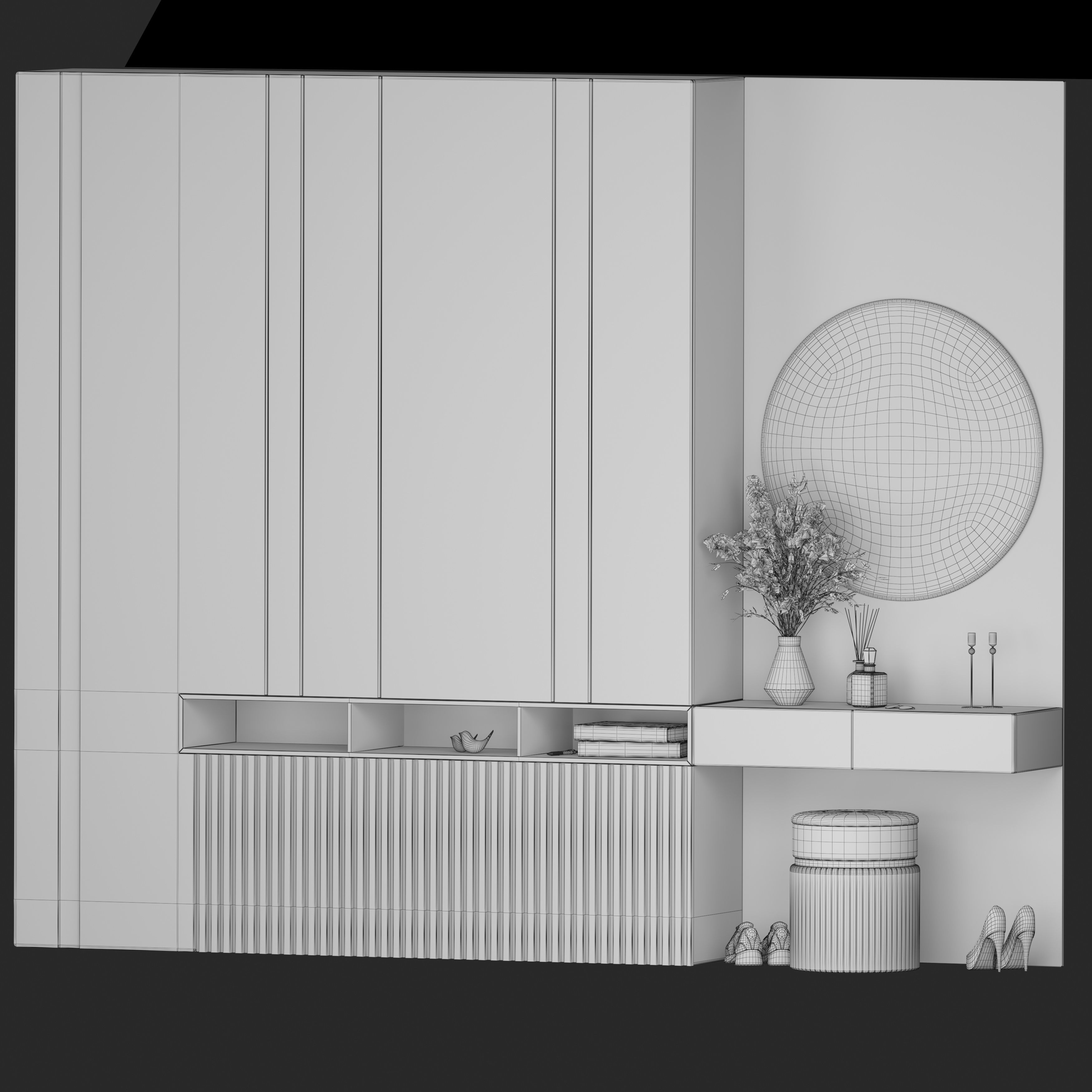 hallway set 11  3D model_2