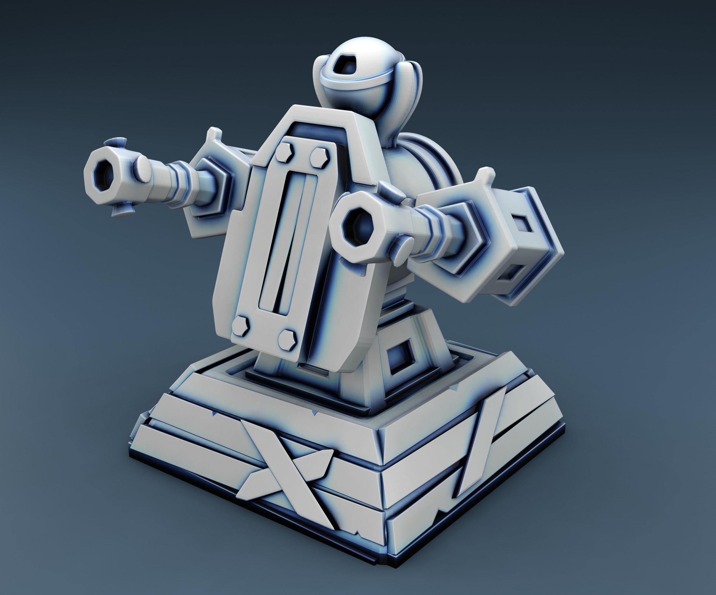 Combat guns Set Part 1 3D print model_1