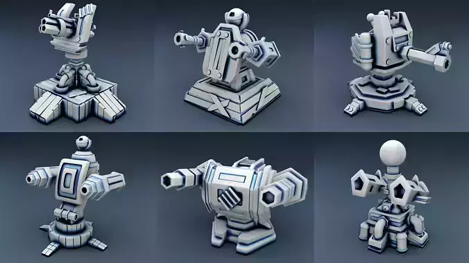 Combat guns Set Part 1