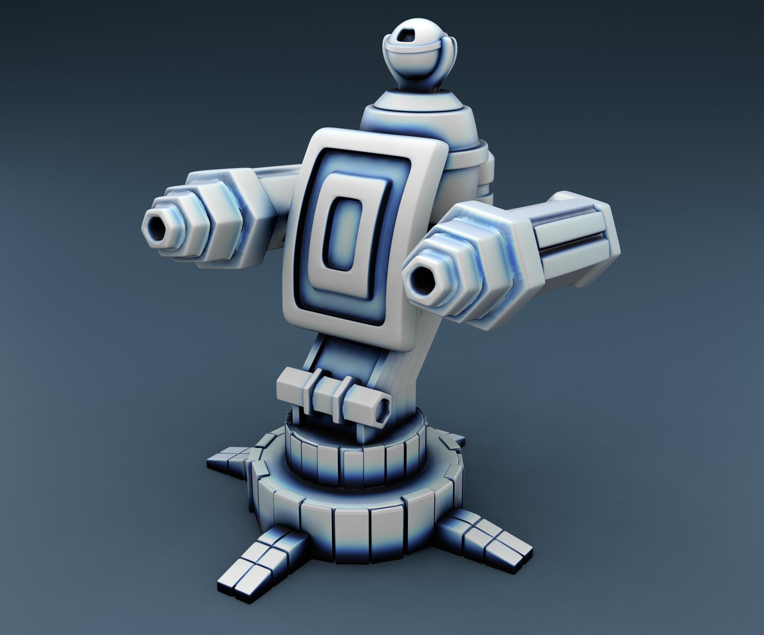 Combat guns Set Part 1 3D print model_2