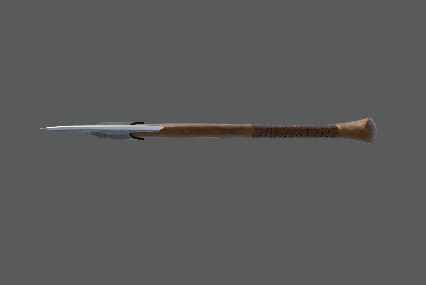 Carving axe Low-poly 3D model_3