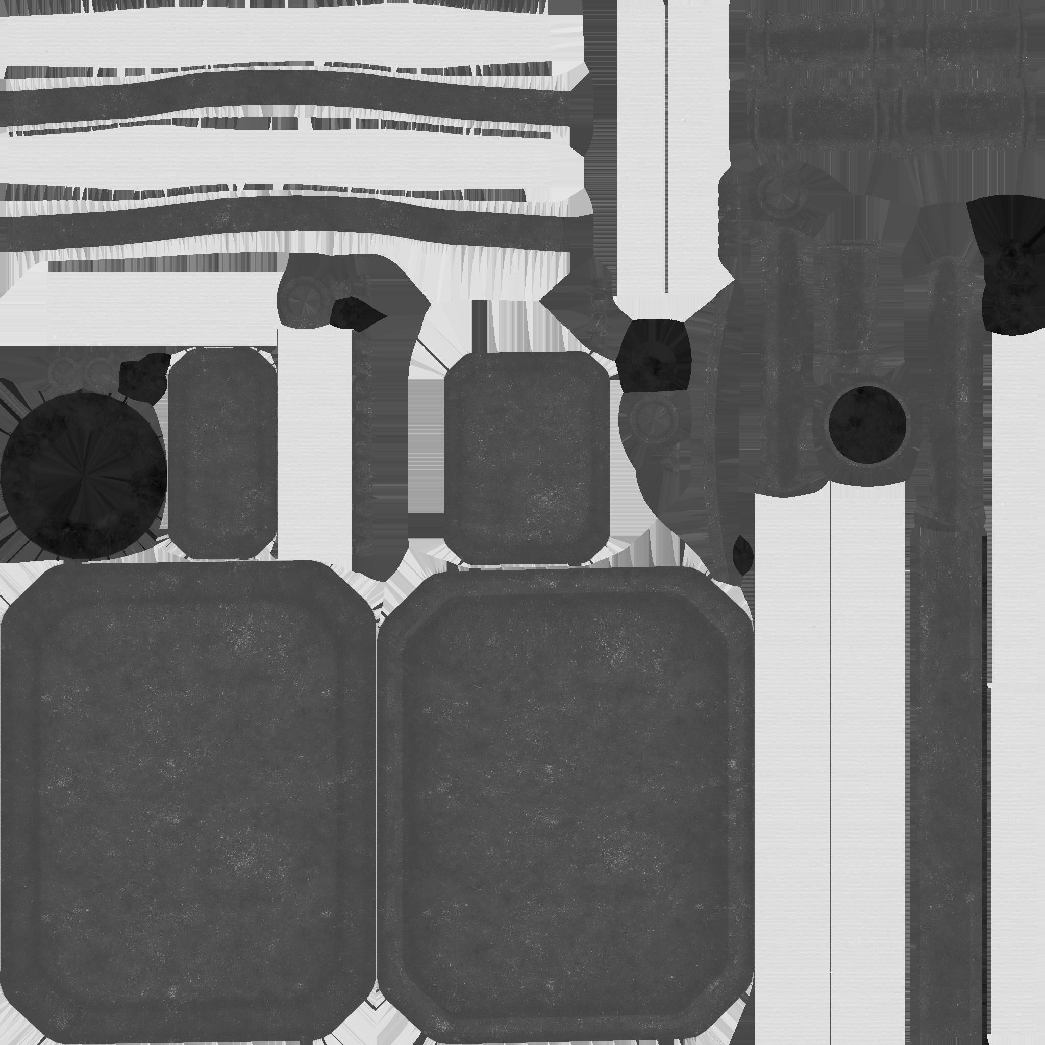 SciFi Backpack I01 Dark Metal - Fashion Character Design Low-poly 3D model_26