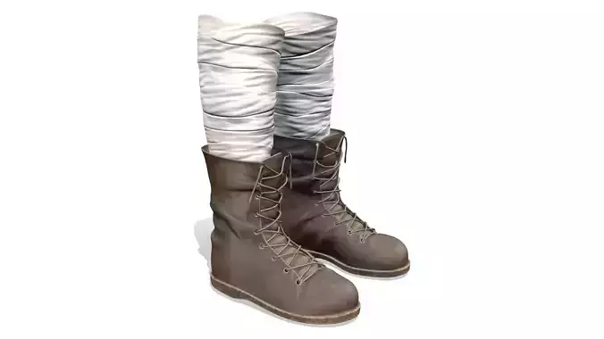 Bandage Wrap Socks Grunge Urban Dystopian Lace Up Boots