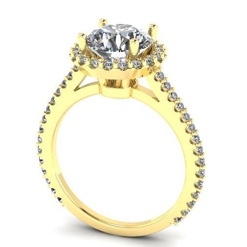 Soliter ring Model 1834 3D print model_1