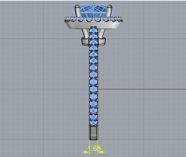 Soliter ring Model 1834 3D print model_7