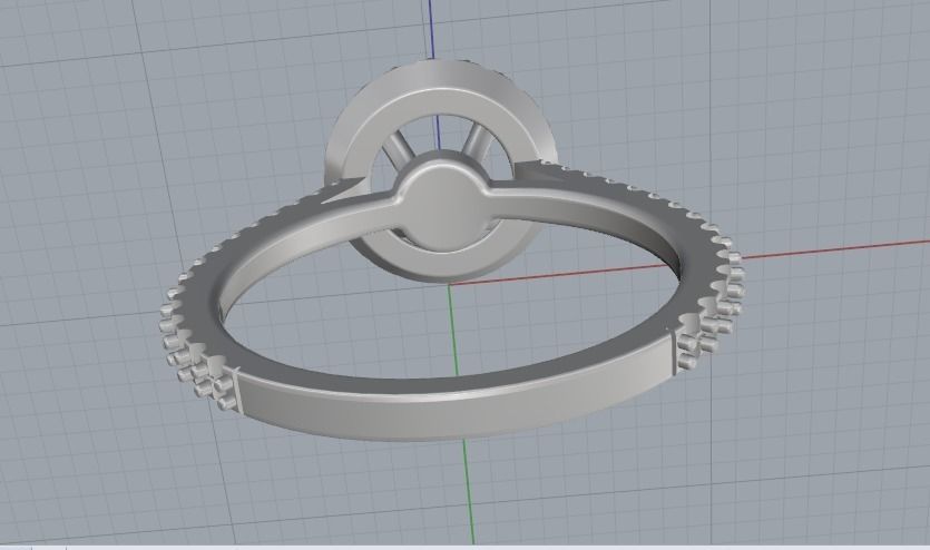 Soliter ring Model 1834 3D print model_4