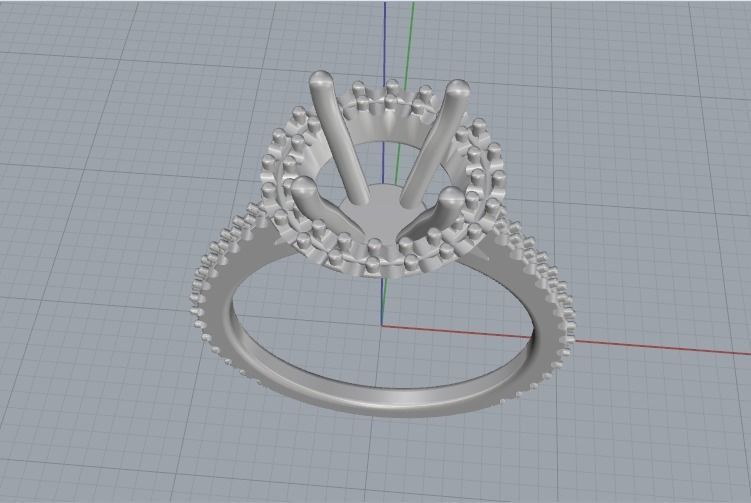 Soliter ring Model 1834 3D print model_5