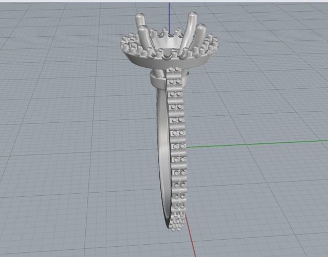 Soliter ring Model 1834 3D print model_3