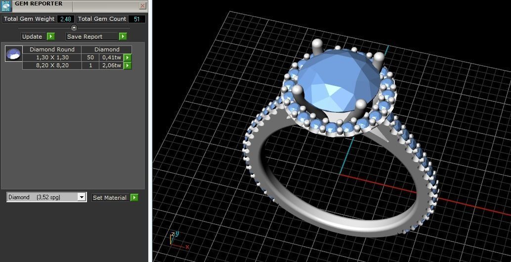 Soliter ring Model 1834 3D print model_9