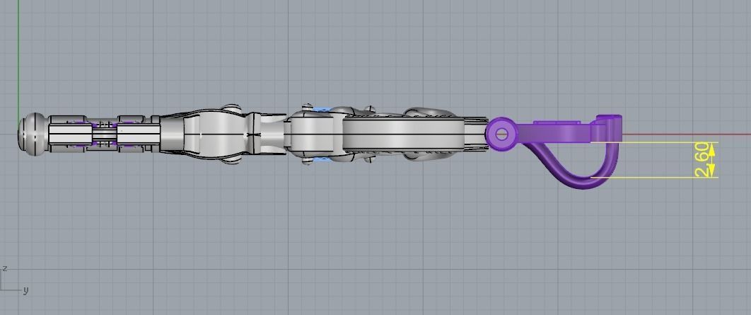 Key pendant Model 1832 3D print model_7