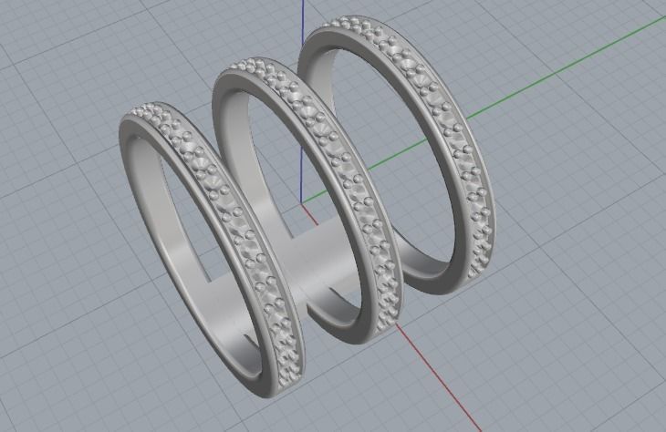 Long ring Model 1831 3D print model_2