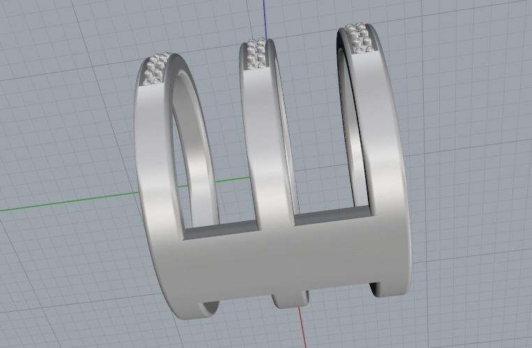 Long ring Model 1831 3D print model_3