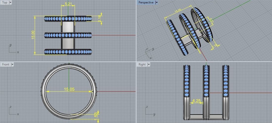 Long ring Model 1831 3D print model_5
