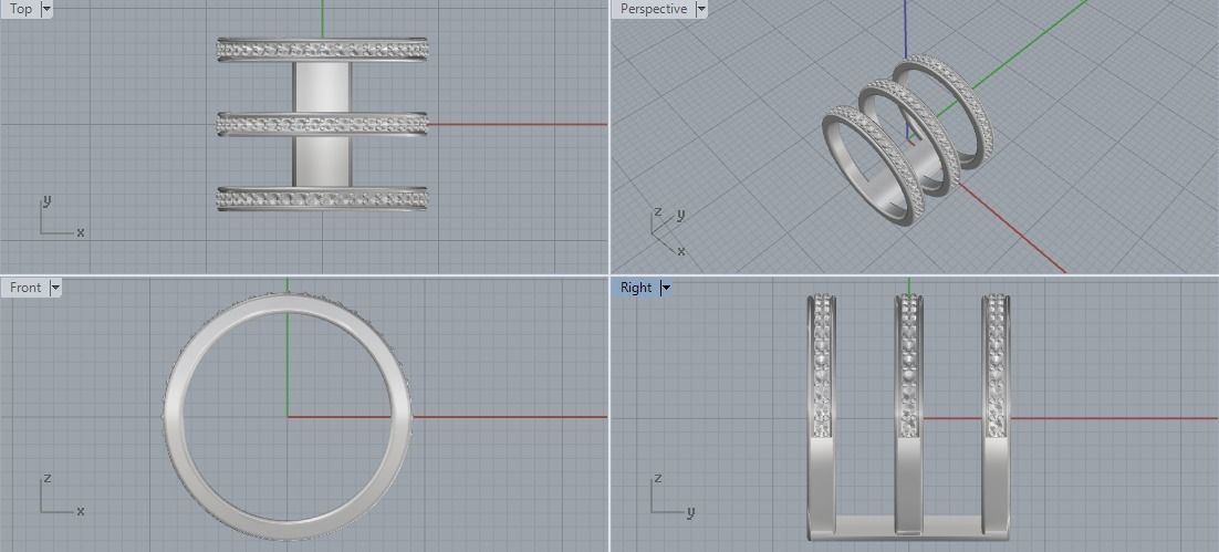 Long ring Model 1831 3D print model_4