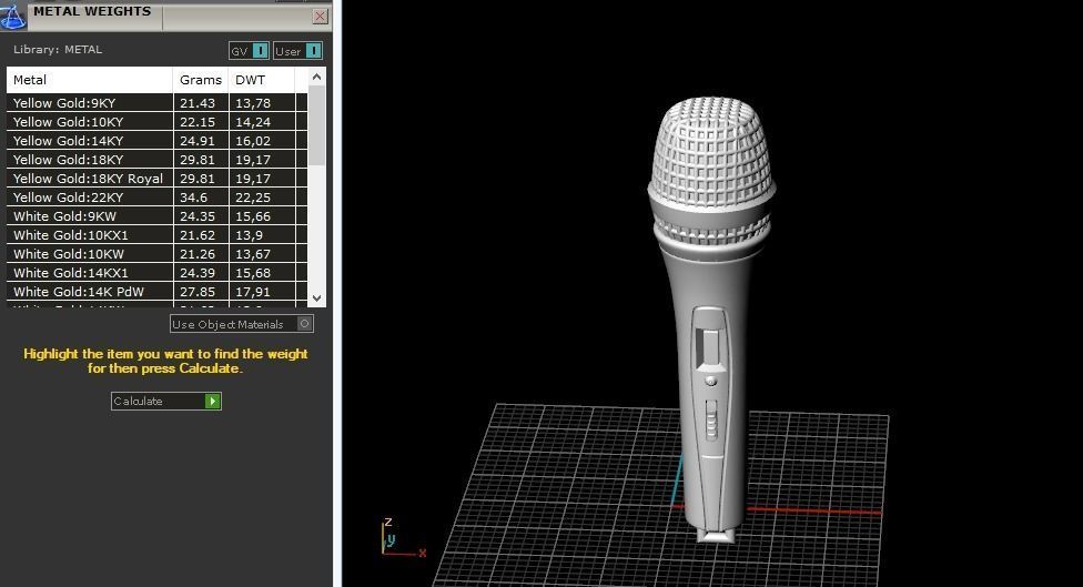 Microphone Model 1822 3D print model_6