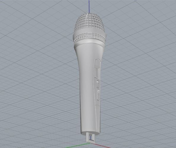 Microphone Model 1822 3D print model_3