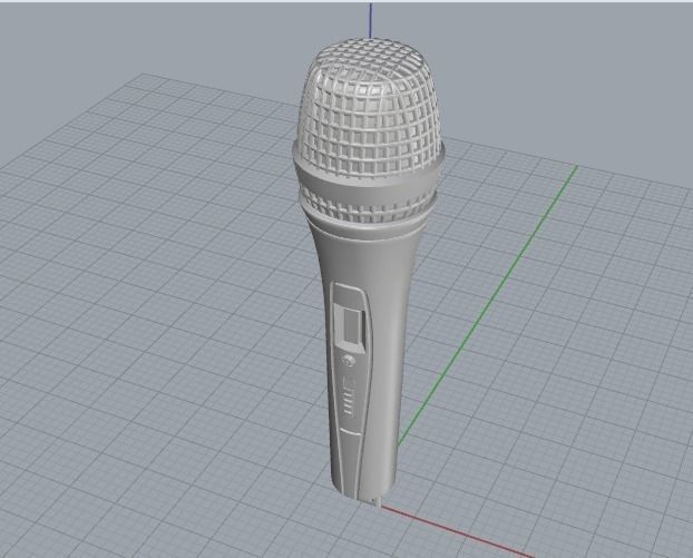 Microphone Model 1822 3D print model_2