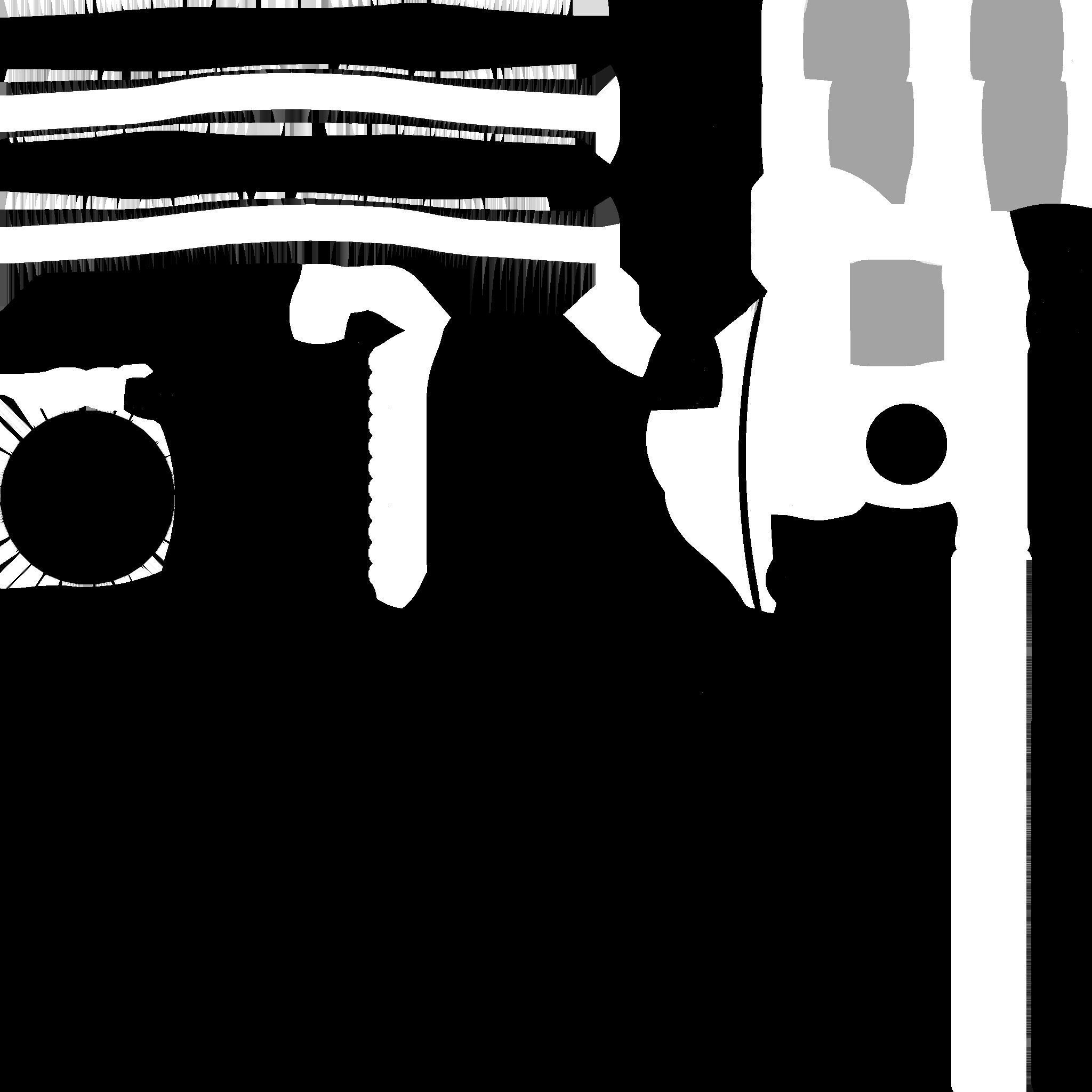 SciFi Backpack I04 White Gold - Fashion Character Design Low-poly 3D model_24