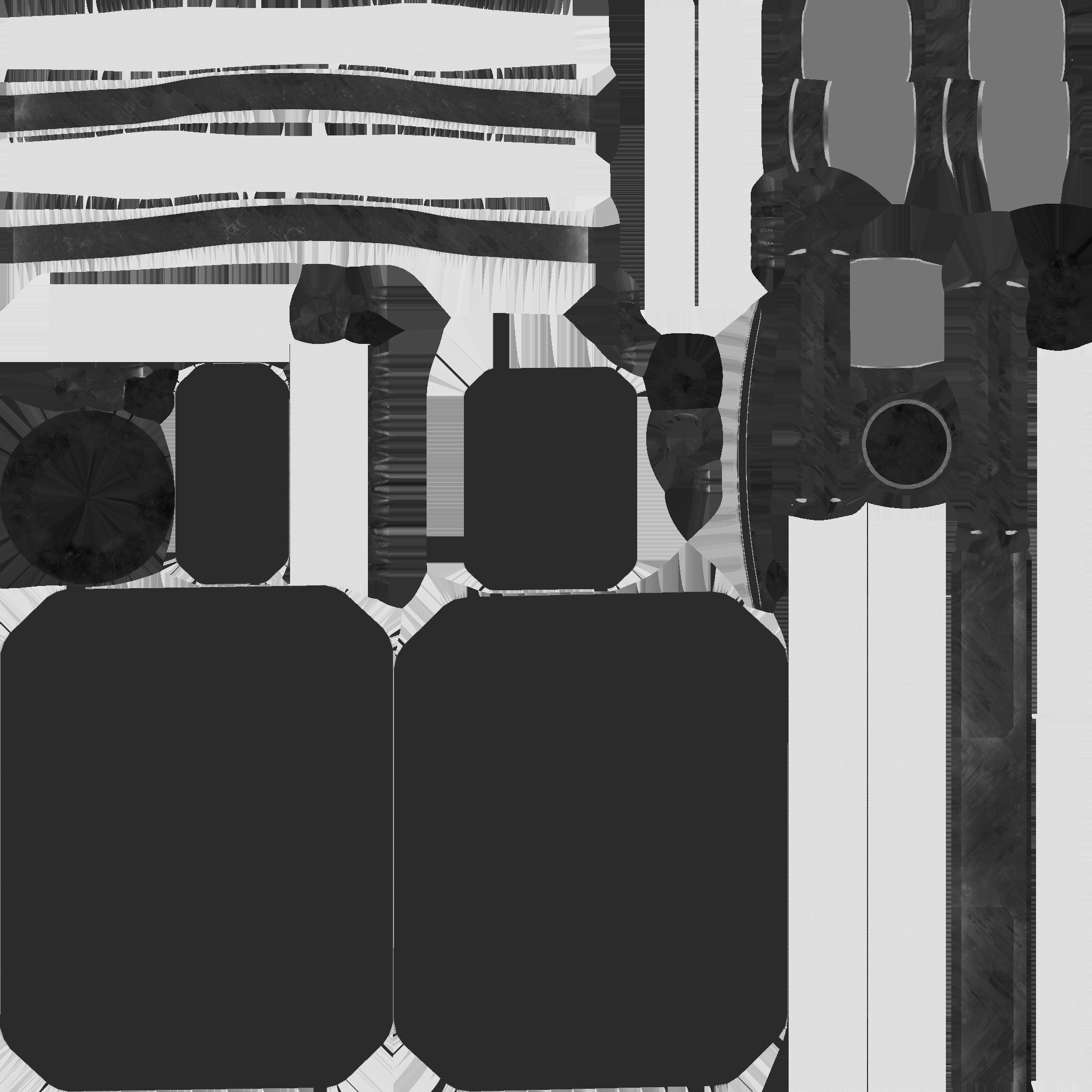 SciFi Backpack I04 White Gold - Fashion Character Design Low-poly 3D model_26