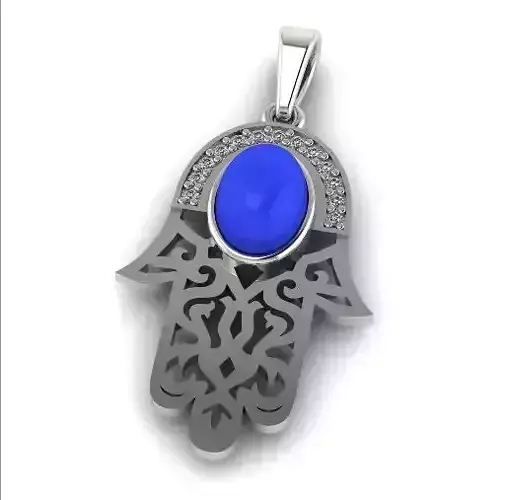 Hasma pendant with stones Model 1845