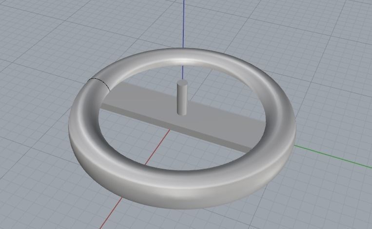 Pendant with pearl stone Model 1844 3D print model_2