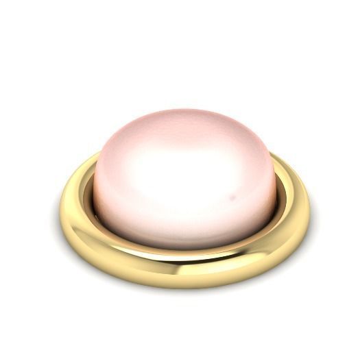 Pendant with pearl stone Model 1844 3D print model_1